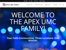 Tablet Screenshot of apexumcfamily.org
